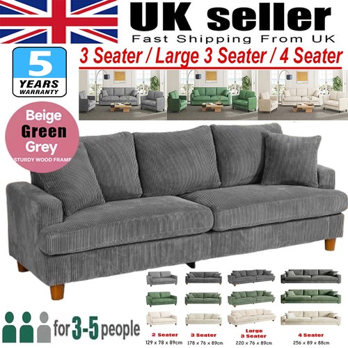 Seater corduroy sofa - 2/3/4,
