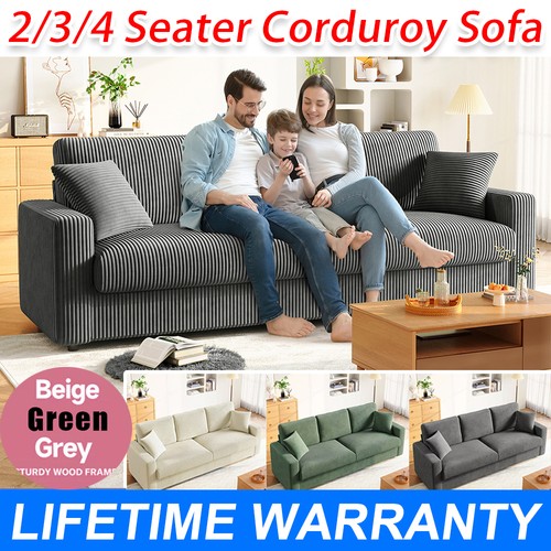 Seater corduroy sofa - 2/3/4,