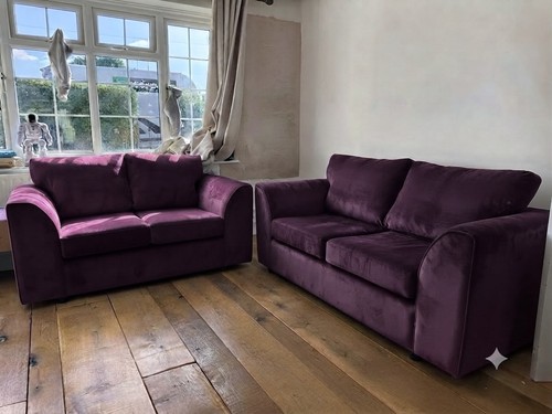 Seater plum colour plush - 3+,