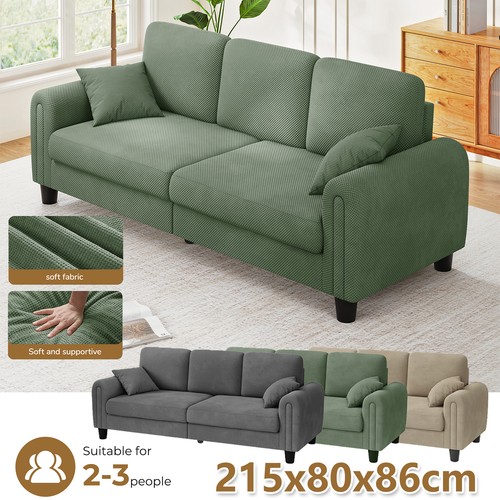 Waffle fabric sofa seater - waffle, 3