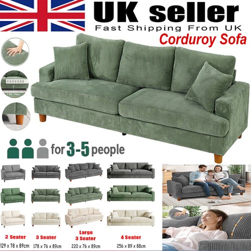 Seater corduroy sofa - corduroy, jumbo