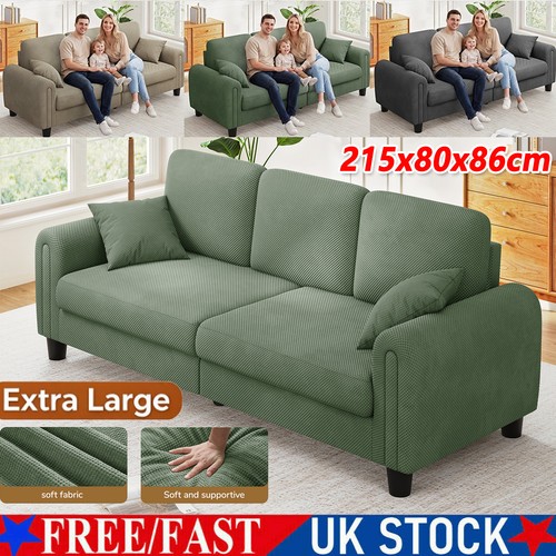 Waffle fabric sofa seater - 3,