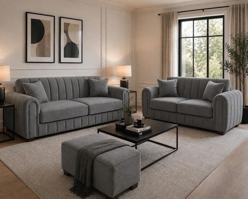 Oliveira plush sofa - 3+2,