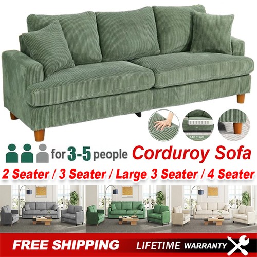 Seater corduroy sofa - sofa, jumbo