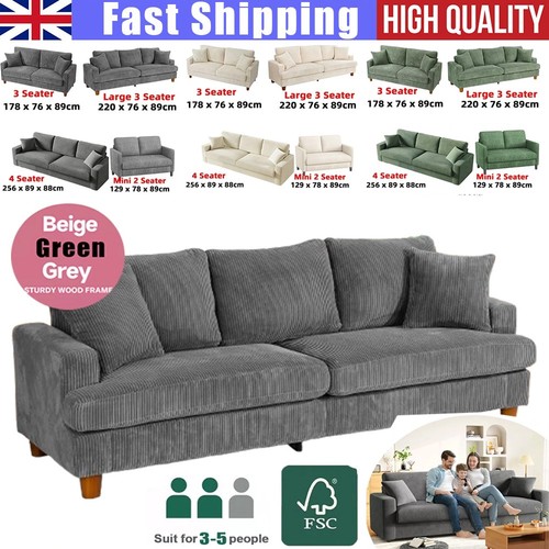 Seater corduroy sofa jumbo - 3/4,