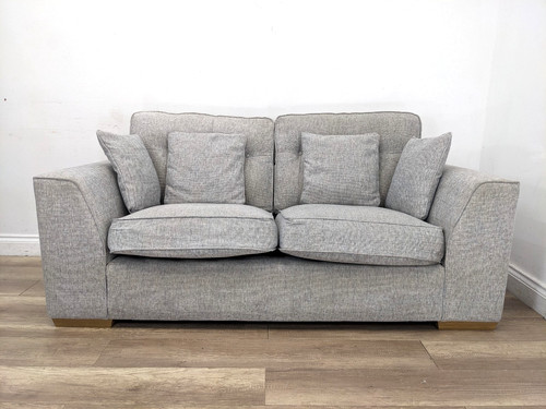 Sofa seater grey buttoned - 2,