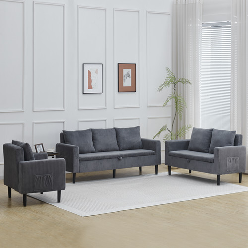 Sofa with under seat - under-seat, storage
