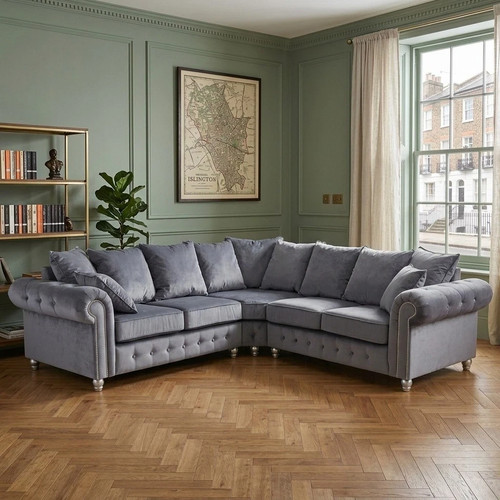 Corner seater sofa plush - 5,