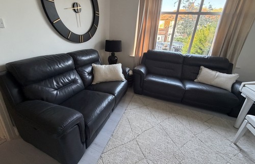 Dfs full leather dark - leather,