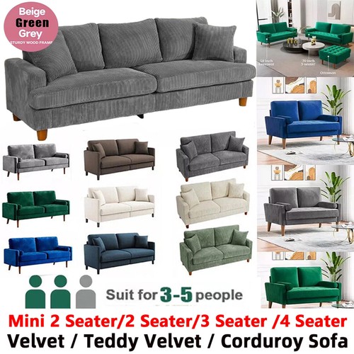 Seater corduroy sofa - 4,
