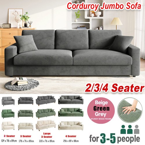 Corduroy sofa jumbo - sofa, cord