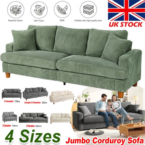 Seater corduroy sofa jumbo - 3/4,