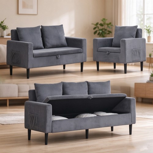 Seater corduroy sofa - seater,