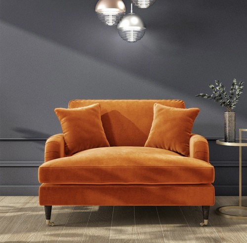 Loveseat sofa velvet couch - couch, 2