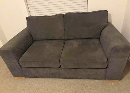 Dfs grey fabric 2 seater - fabric, x