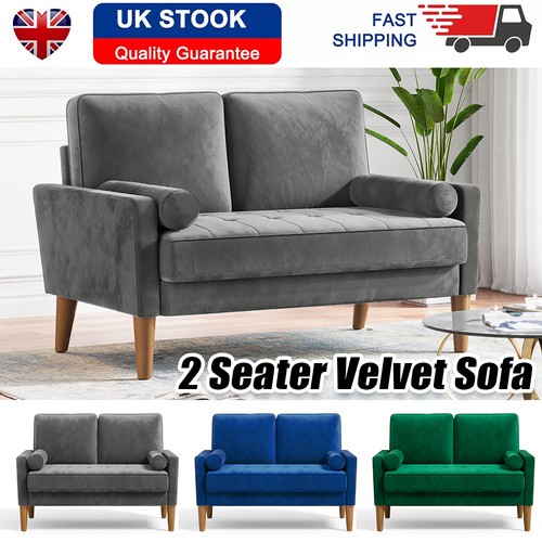 Seater velvet sofa with - velvet,