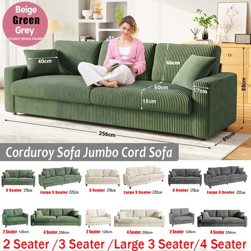 Corduroy sofa 4 - sofa, 2/3/4